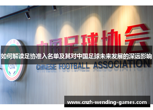 如何解读足协准入名单及其对中国足球未来发展的深远影响