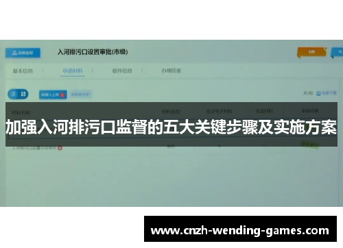 加强入河排污口监督的五大关键步骤及实施方案