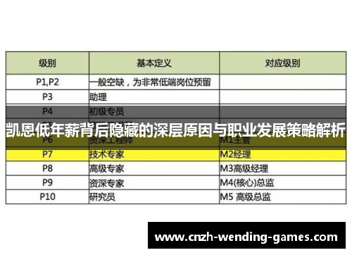 凯恩低年薪背后隐藏的深层原因与职业发展策略解析