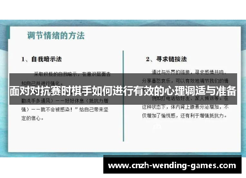 面对对抗赛时棋手如何进行有效的心理调适与准备